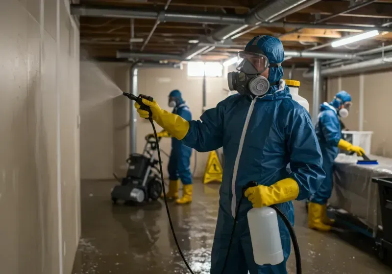 Basement Sanitization and Antimicrobial Treatment process in Meadview, AZ